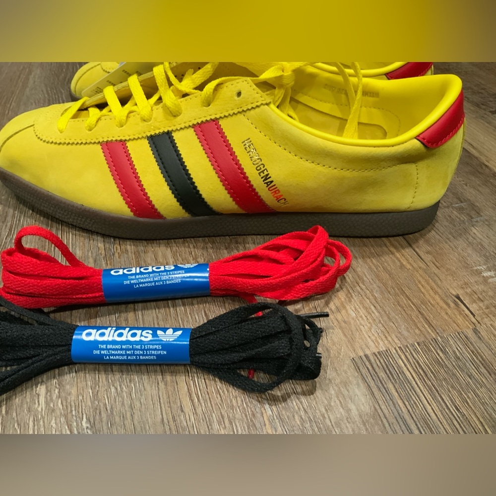 Adidas Herzogenaurach Samba City Series Yellow Red if2349 Sneaker Men's Sz 9.5 - Picture 2 of 9